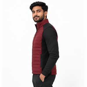Gilet hybride softshell pour homme : panneaux latéraux flexibles, résistant au vent, confortable et protection légère pour les activités de plein air - Product Image 3