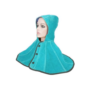 Capucha de Soldadura Transpirable de Cuero Vacuno Dividido, Resistente al Fuego, Certificación CE, Anti-Calor hasta 1000°C, Ropa de Soldadura Elegante - Product Image 5