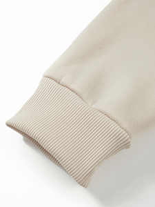Pantalones Deportivos para Hombre, Color Beige, Cintura Elástica con Cordón, Bolsillos Laterales, Tejido Casual de Peso Medio, para Otoño - Product Image 4
