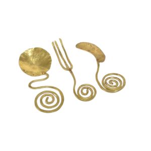 Ustensiles de service de luxe en acier inoxydable pour salade, ensemble fourchette et cuillère à salade à manche courbé artistique, idéal pour offrir - Product Image 6