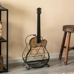 Support à bouteille en métal artisanal de qualité supérieure, porte-vin moderne pour la décoration de table de restaurant, support à bouteille en métal artisanal élégant - Product Image 3