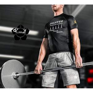 Camiseta de Jiu-Jitsu Brasileño (BJJ) Personalizada para Hombre con Estampado de Serpiente, Mangas Largas, Compilación DIY - Product Image 5