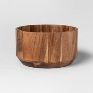 Tazón de Madera de Acacia Ecológico al por Mayor, Juego de Vajilla de Madera Sostenible Minimalista, Tazón Profundo de Madera Natural de Grado Alimenticio en Varios Tamaños - Product Image 1