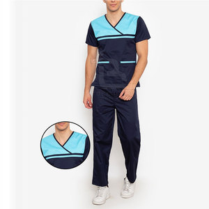 Professional Men Medical Scrub Uniform Set Hospital Doctor Nurse Workwear Custom Healthcare Clothing - Product Image 6