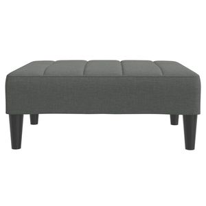 Repose-pieds gris foncé 100 % polyester avec contreplaqué, plastique et mousse – Catégorie de produits : Tabourets et ottomanes de taille moyenne - Product Image 4