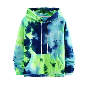 Sudadera con Capucha Holgada de Moda para Hombre, Estilo Tie Dye, Sudadera Oversize Informal, Estilo Urbano, OEM ODM, Impresión Personalizada, Sudaderas con Capucha para Hombre - Product Image 1