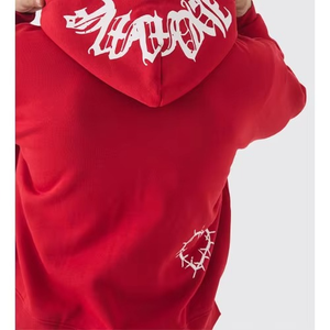 Sudadera con Capucha Gótica para Hombre y Mujer, Chaqueta Vintage Hip Hop Grunge, Abrigo con Cierre, Sudadera Holgada Informal, Estilo Y2K, 100% Algodón, Invierno - Product Image 2