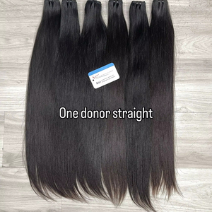 Best Quality Single Donor Natural Straight Weft <b>Bleach</b> Ready Silky Smooth Cuticle Aligned Zero Shedding Ready To Ship 100% Raw - Product Image 1