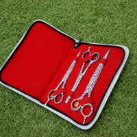 Ensemble de ciseaux de toilettage pour animaux de compagnie ASB 7,5 pouces, écologiques, avec logo personnalisé, acier inoxydable japonais de haute qualité, kit de toilettage pour chiens