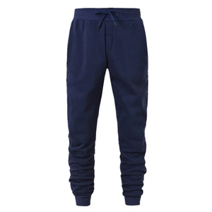Pantalones Deportivos de Algodón Azul Marino para Hombre, Pantalones Casuales con Cordón, Color Sólido, Corte Regular, para Otoño, con Bolsillos Laterales - Product Image 6