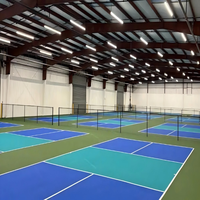 Estructura de acero Gimnasio Edificio Prefab Indoor Sports Hall Center para baloncesto Fútbol Tenis