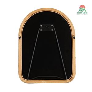 Tabletop Easel <b>Mirror</b>, Natural Rattan, Coastal <b>Small</b> Tabletop <b>Mirror</b> for Use as Bedroom Makeup <b>Mirror</b> or Bathroom Vanity <b>Mirror</b> - Product Image 2