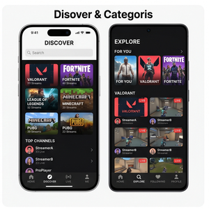 Aplicación de transmisión de juegos RoyalCraft: transmite juegos en vivo, ve transmisiones de juegos, ve transmisiones de jugadores y chatea en tiempo real IOS/Android/Linux/Mac - Product Image 2