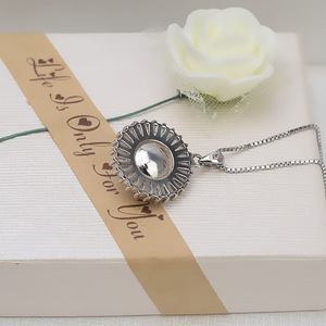 Ensemble de boucles d'oreilles pendantes en argent S925 avec base circulaire ouverte, anneau de tête, accessoires féminins avec des trouvailles de bijoux personnalisées tendance 1266 - Product Image 4