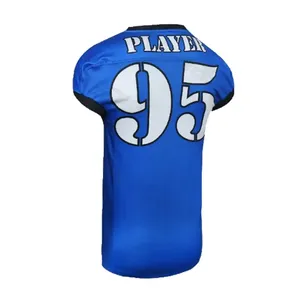 Maillot de football américain unisexe personnalisé en polyester sublimé de haute qualité, fabriqué en usine, best-seller, grandes tailles pour adultes - Product Image 4