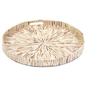 Modern Mother Of Pearl Serving <b>Tray</b> For Coffee Table Decoration Serving Drinks <b>Snacks</b> And Decorative Storage - Product Image 4