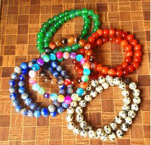 Natural Gemstone Beads Bracelet Handmade Stretchy Bracelet <b>For</b> <b>Men</b> Women Healing Crystal Jewelry Gift Item - Product Image 3