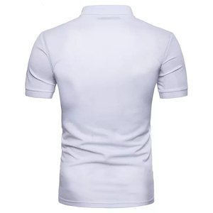 Camiseta de golf de color sólido personalizada, resistente a la contracción, con diseño personalizado sublimado, polos sublimados para hombre para eventos corporativos - Product Image 3