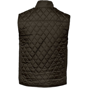 Chaleco Acolchado para Hombre, Cuello Alto, Color Negro Sólido, Relleno de Poliéster, Chaqueta Casual de Invierno, Corte Regular - Product Image 3