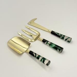 Outils de jardinage en acier inoxydable avec manche en résine, outils de bonsaï pour le repiquage, le creusement, le désherbage et la plantation - Product Image 4