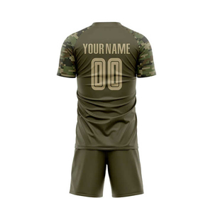 Conjunto de Uniforme de Fútbol Personalizado para Equipo - 100% Poliéster Transpirable de Secado Rápido Unisex Adulto Construcción Duradera Estilo Atlético Moderno - Product Image 3