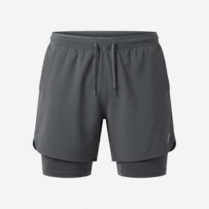 Wholesale Custom Logo <b>Men</b> 2 in 1 Running <b>Shorts</b> Quick Dry Gym Fitness Workout Sports <b>Shorts</b> with Pocket OEM ODM Manufacturer - Product Image 1