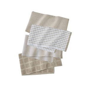 Wholesale Striped <b>Light</b> Weight Embroidered 30*30cm Thin Cotton Idyllic Dinner Placemat <b>Kitchen</b> Table Towel Restaurant Decoration - Product Image 2