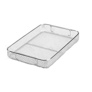 Bandeja de malla de alambre de acero inoxidable para esterilización manual de instrumentos quirúrgicos dentales, certificada CE, para uso hospitalario - Product Image 1