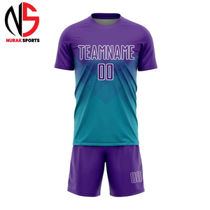 ชุดฟุตบอลแขนสั้นสีพื้นแบบกำหนดเอง บริการ OEM สำหรับทุกเพศทุกวัย ยี่ห้อ NURAK มีทุกขนาด บริการ OEM/ODM ออกแบบได้ - Product Image 2