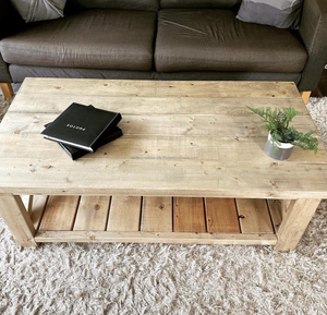 Table basse en bois de style traditionnel pour bureau à domicile - Product Image 2