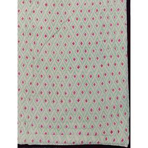 Edredón Reversible de Algodón 100% con Estampado Floral Hecho a Mano, Estilo Vintage, Ecológico, para Cama Doble - Product Image 3