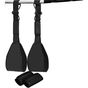 Correas SAMROZ SPORTSAB para Barra de Dominadas (Par), Cuero Maya, Soporte Acolchado para Brazos para Fortalecimiento Muscular Abdominal - Product Image 2