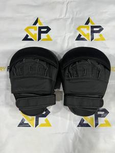 Último Modelo, Guantes de Boxeo Curvos Largos de Alta Calidad, Cuero Negro Mate, Artes Marciales, Entrenamiento de MMA, Protección Cómoda - Product Image 2