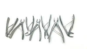 Juego de 7 Pinzas Dentales Manuales Reutilizables de Acero Inoxidable, Certificado CE, Herramienta de Extracción de Dientes para Niños - Product Image 4