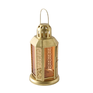 Hermosa linterna de metal con diseño vintage, acabado dorado, para regalo, con diseño tradicional y al por mayor. - Product Image 2
