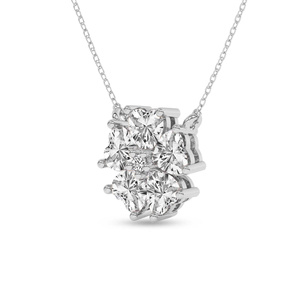 Joyería de diamantes cultivados en laboratorio de estilo moderno para damas, hermoso colgante de diamante con corte en forma de corazón y engaste de puntas, precio al por mayor. - Product Image 3
