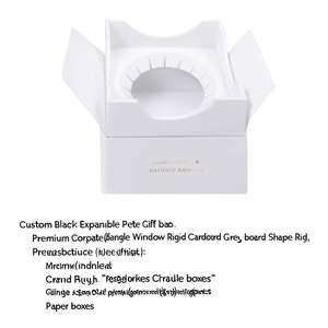 Custom Black Expandable Petal Gift Box Premium Corporate Triangle <b>Window</b> Rigid Cardboard Grey Board Shape Rigid - Product Image 3