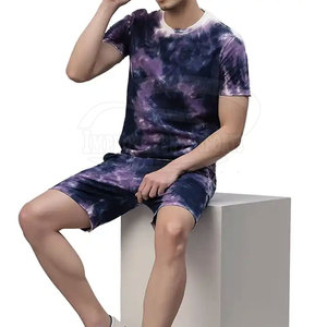 Tie Dye Printing Adult <b>Men</b> <b>Summer</b> T-<b>Shirts</b> Set In Stock Short Sleeves <b>Men</b> <b>Summer</b> T-<b>Shirts</b> Set - Product Image 5