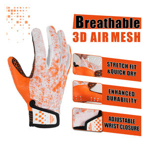 Gants de football en cuir durables Altaf Brothers pour receveurs, avec grip en silicone adhérent, respirants, légers, unisexes, pour l'hiver - Product Image 4