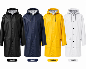 Impermeable Personalizado con Capucha Larga para Unisex |   Poliéster Ligero con PU y Características de Seguridad Reflectantes - Product Image 6