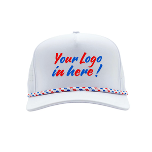 Casquette de baseball sportive à 5 panneaux avec logo personnalisé brodé, visière incurvée imperméable et cordon, fabriquée au Vietnam - Product Image 2