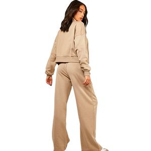 Venta al por Mayor de Conjuntos Deportivos de 2 Piezas para Mujer, Estilo Urbano, Personalizables, Cálidos para Invierno, Material Grueso - Product Image 6