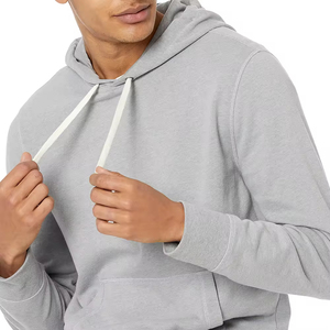 Sweat à capuche en molleton épais de qualité supérieure pour hommes, 100 % coton, uni, personnalisable avec logo, collection automne - Product Image 4