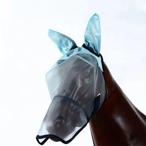 Máscara Antimoscas para Caballos de Primera Calidad, Ajustable y Elástica, Certificada por la CE, Malla Transpirable Suave, Protección para las Orejas, Duradera, Cuidado Equino - Product Image 4