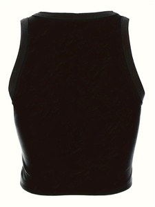 Débardeur de fitness unisexe en polyester/coton uni, sans manches, maille respirante, tricoté, anti-boulochage, col rond, style streetwear, personnalisable - Product Image 4