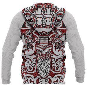 Sweat à capuche hawaïen personnalisé OEM/ODM avec motif maori, sweat à capuche polynésien, impression intégrale personnalisée, design tribal, vêtements de sport sublimés - Product Image 2