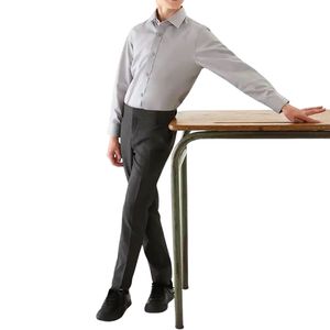 Uniforme Escolar Formal para Niños, Camisa Blanca de Manga Larga, Pantalones Oscuros, Ropa Personalizada para Estudiantes para el Aula y Eventos - Product Image 1
