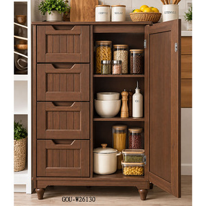 Armoire de rangement de cuisine en bois - Product Image 2