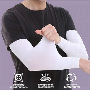 Breathable Compression Arm Sleeve for <b>Men</b> Women Nylon Elastic Full Arm <b>Brace</b> Sun Protection Sleeve UV Protection Sports Elbow - Product Image 6