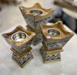 Wooden Arabic Oud <b>Incense</b> Bakhoor <b>Burner</b> Traditional Handmade Natural Wood Fragrance <b>Holder</b> for Home, Ramadan, Islamic Gifting - Product Image 2
